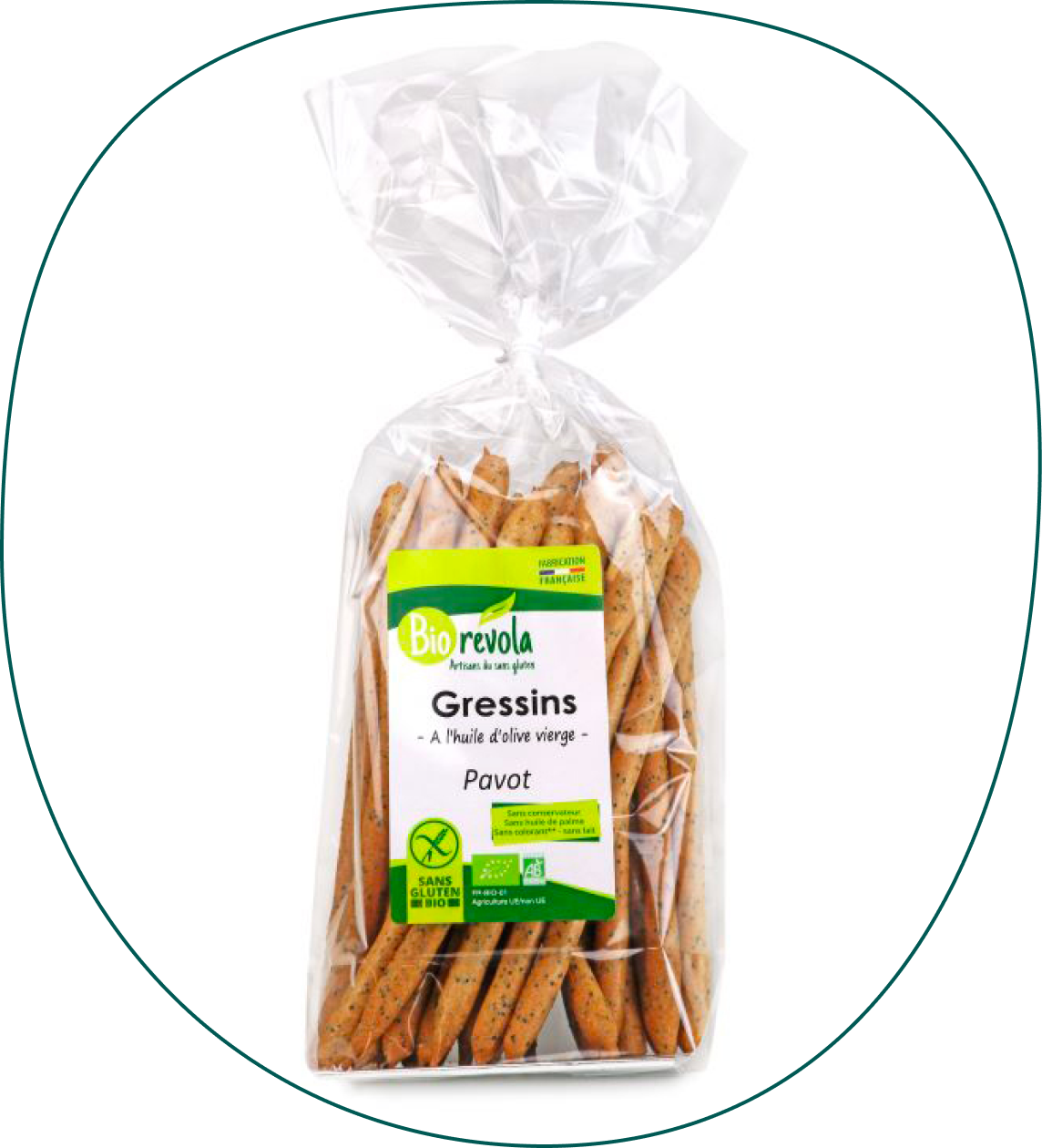 Gressins au pavot Bio